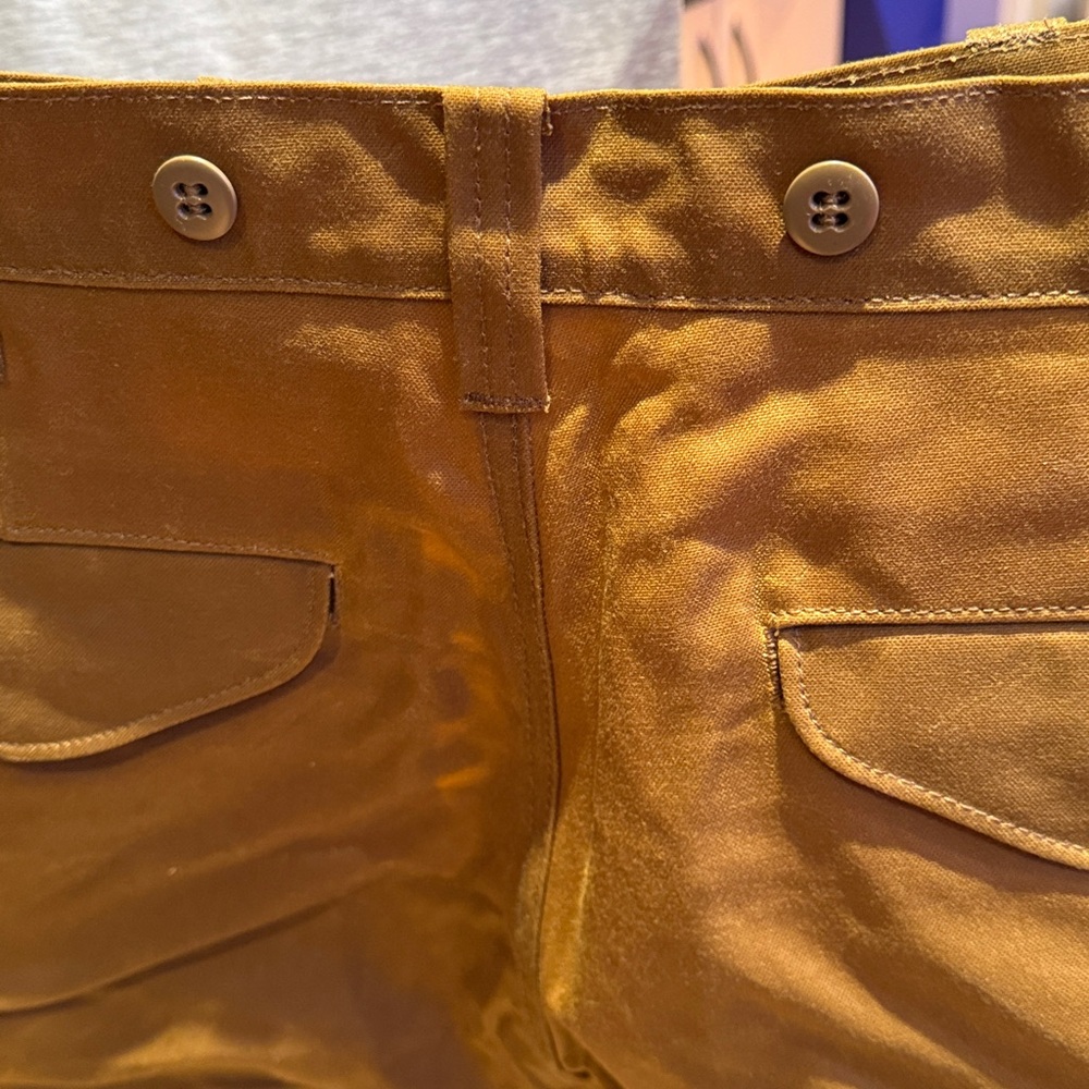 NWT Filson Men's Dark Tan Oil Finish Single Tin Pant Sz 36/32 - Picture 9 of 10